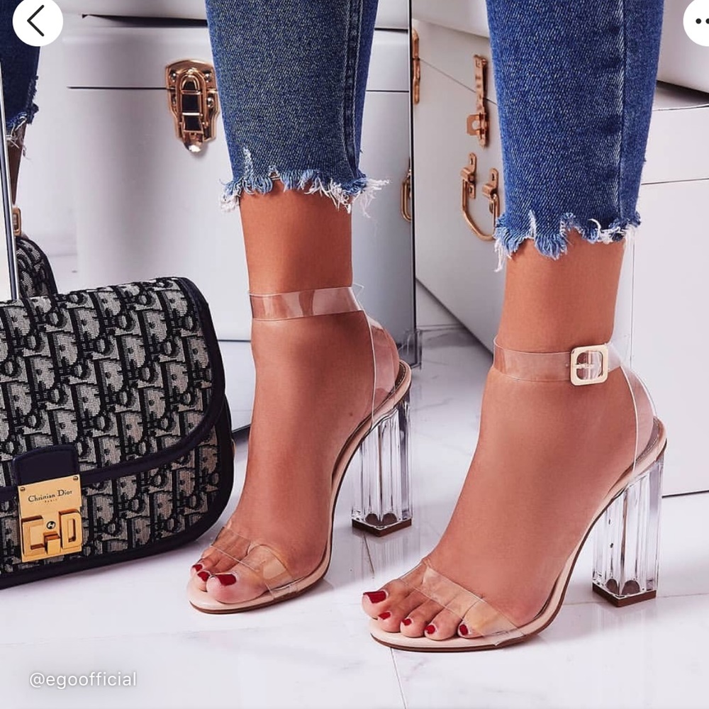 Lulus Clear Block Heels